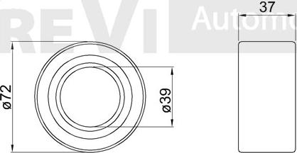 Trevi Automotive WB1304 - Комплект підшипника маточини колеса avtolavka.club