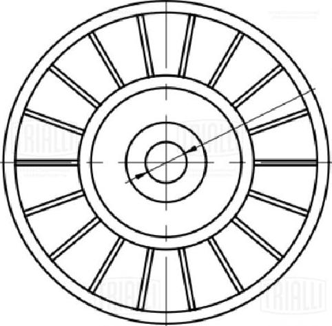 Trialli CM 5361 - Паразитний / провідний ролик, поліклиновий ремінь avtolavka.club
