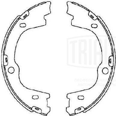 Trialli GF 4646 - Комплект гальм, ручник, парковка avtolavka.club