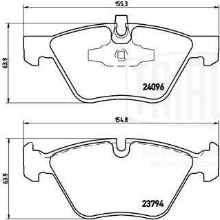 Trialli PF 4043 - Гальмівні колодки, дискові гальма avtolavka.club