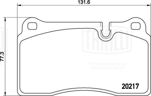 Trialli PF 4250 - Гальмівні колодки, дискові гальма avtolavka.club