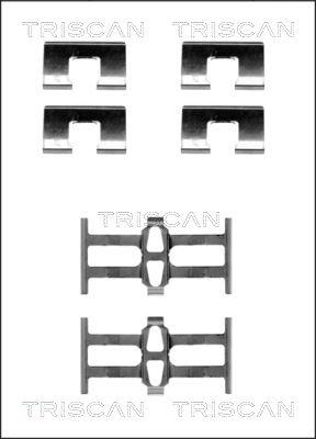 Triscan 8105 401614 - Комплектуючі, колодки дискового гальма avtolavka.club
