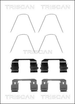 Triscan 8105 401618 - Комплектуючі, колодки дискового гальма avtolavka.club
