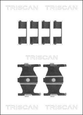 Triscan 8105 431625 - Комплектуючі, колодки дискового гальма avtolavka.club