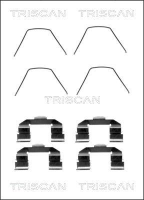 Triscan 8105 501585 - Комплектуючі, колодки дискового гальма avtolavka.club