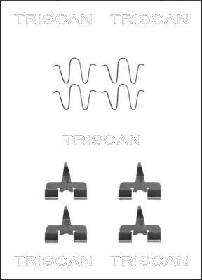 Triscan 8105 501582 - Комплектуючі, колодки дискового гальма avtolavka.club