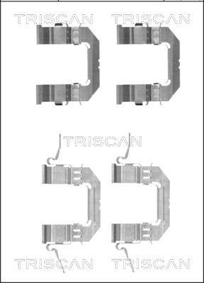 Triscan 8105 141600 - Комплектуючі, колодки дискового гальма avtolavka.club