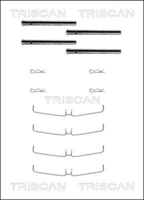 Triscan 8105 101456 - Комплектуючі, колодки дискового гальма avtolavka.club