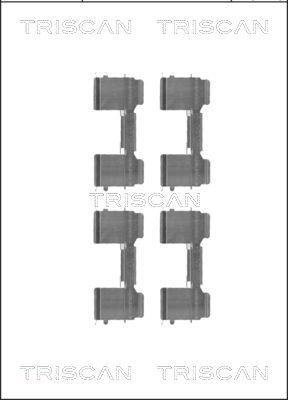 Triscan 8105 101649 - Комплектуючі, колодки дискового гальма avtolavka.club