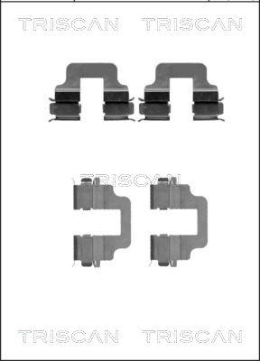 Triscan 8105 101646 - Комплектуючі, колодки дискового гальма avtolavka.club