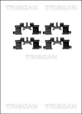 Triscan 8105 101641 - Комплектуючі, колодки дискового гальма avtolavka.club