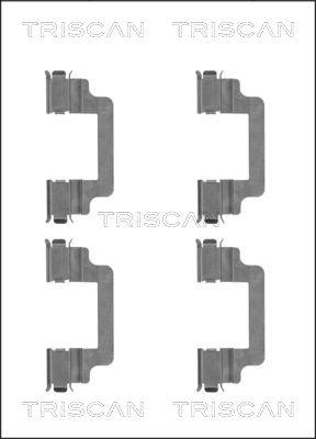 Triscan 8105 101659 - Комплектуючі, колодки дискового гальма avtolavka.club