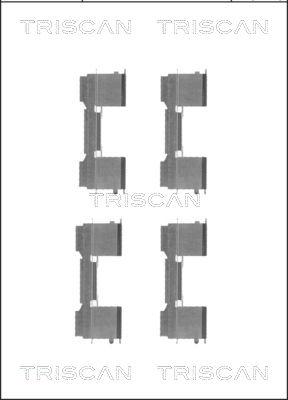 Triscan 8105 101650 - Комплектуючі, колодки дискового гальма avtolavka.club