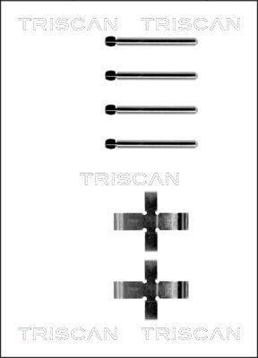 Triscan 8105 101141 - Комплектуючі, колодки дискового гальма avtolavka.club