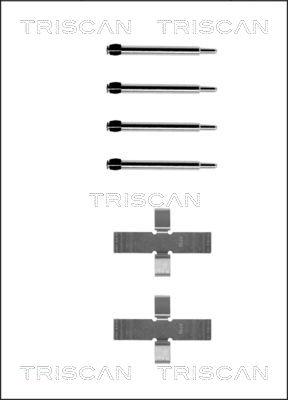 Triscan 8105 101288 - Комплектуючі, колодки дискового гальма avtolavka.club