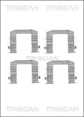 Triscan 8105 181009 - Комплектуючі, колодки дискового гальма avtolavka.club