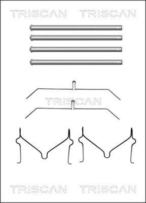 Triscan 8105 131640 - Комплектуючі, колодки дискового гальма avtolavka.club