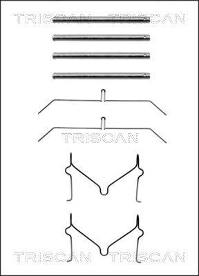 Triscan 8105 131621 - Комплектуючі, колодки дискового гальма avtolavka.club