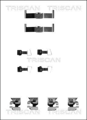 Triscan 8105 131159 - Комплектуючі, колодки дискового гальма avtolavka.club