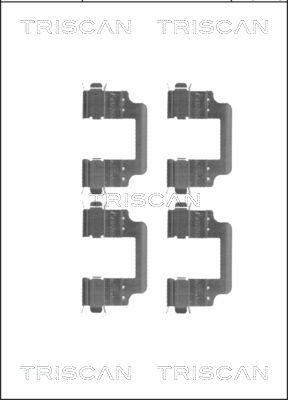 Triscan 8105 171598 - Комплектуючі, колодки дискового гальма avtolavka.club