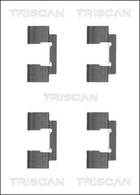 Triscan 8105 801001 - Комплектуючі, колодки дискового гальма avtolavka.club