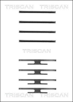 Triscan 8105 241412 - Комплектуючі, колодки дискового гальма avtolavka.club