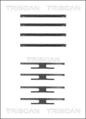 Triscan 8105 241512 - Комплектуючі, колодки дискового гальма avtolavka.club