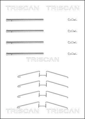 Triscan 8105 251599 - Комплектуючі, колодки дискового гальма avtolavka.club
