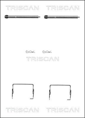 Triscan 8105 251595 - Комплектуючі, колодки дискового гальма avtolavka.club