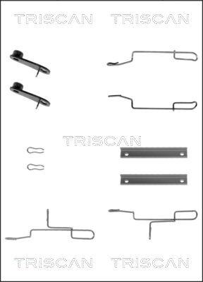 Triscan 8105 281591 - Комплектуючі, колодки дискового гальма avtolavka.club