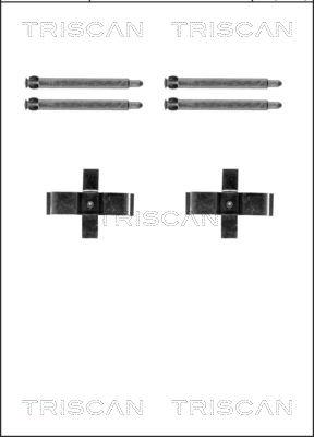 Triscan 8105 231604 - Комплектуючі, колодки дискового гальма avtolavka.club