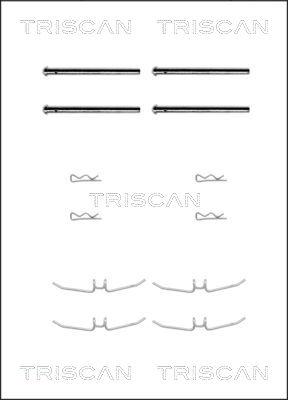 Triscan 8105 271192 - Комплектуючі, колодки дискового гальма avtolavka.club