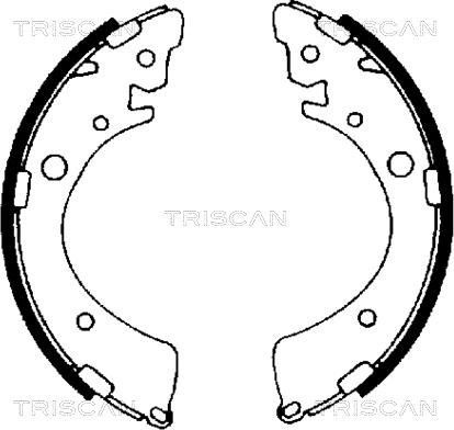 Triscan 8100 40441 - Комплект гальм, барабанний механізм avtolavka.club