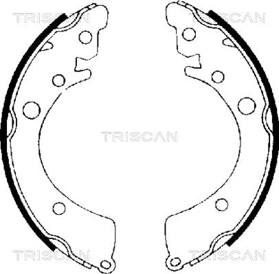 Triscan 8100 40402 - Комплект гальм, барабанний механізм avtolavka.club