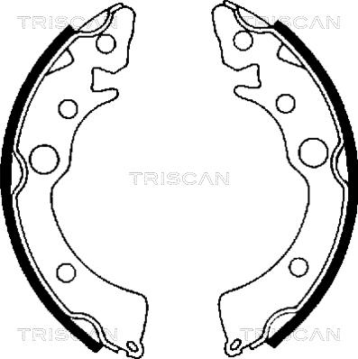 Triscan 8100 40418 - Комплект гальм, барабанний механізм avtolavka.club