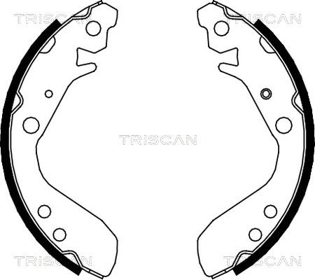 Triscan 8100 40006 - Комплект гальм, барабанний механізм avtolavka.club