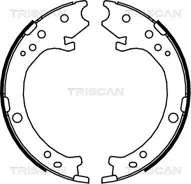 Triscan 8100 40007 - Комплект гальм, барабанний механізм avtolavka.club