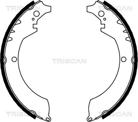 Triscan 8100 41419 - Комплект гальм, барабанний механізм avtolavka.club