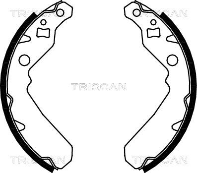 Triscan 8100 41615 - Комплект гальм, барабанний механізм avtolavka.club