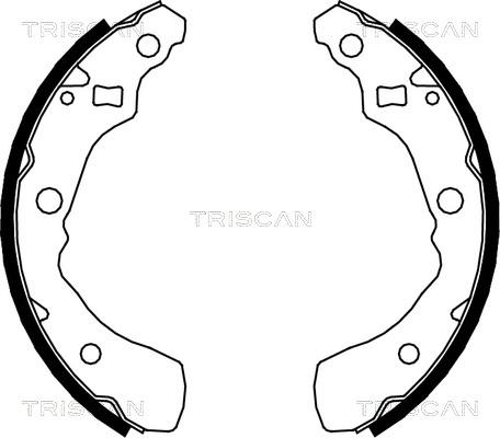 Triscan 8100 41618 - Комплект гальм, барабанний механізм avtolavka.club