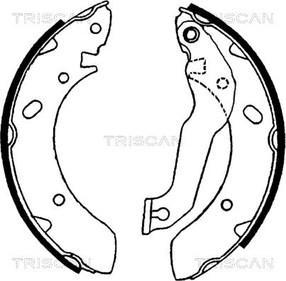 Triscan 8100 43561 - Комплект гальм, барабанний механізм avtolavka.club