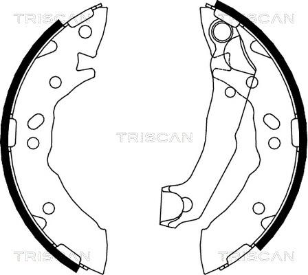 Triscan 8100 43627 - Комплект гальм, барабанний механізм avtolavka.club