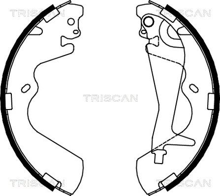 Triscan 8100 43010 - Комплект гальм, барабанний механізм avtolavka.club