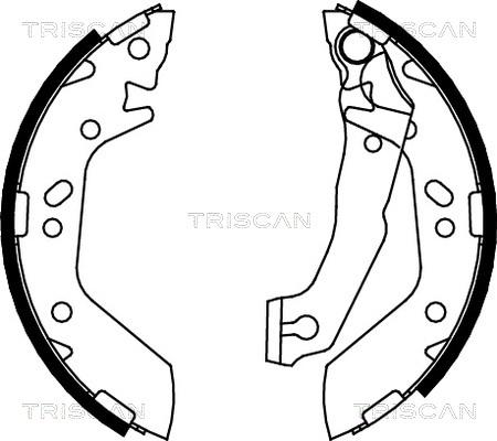 Triscan 8100 43012 - Комплект гальм, барабанний механізм avtolavka.club