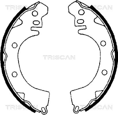 Triscan 8100 42422 - Комплект гальм, барабанний механізм avtolavka.club