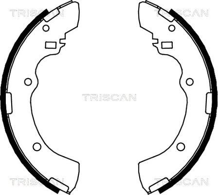 Triscan 8100 42505 - Комплект гальм, барабанний механізм avtolavka.club