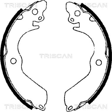 Triscan 8100 42533 - Комплект гальм, барабанний механізм avtolavka.club