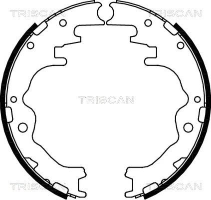 Triscan 8100 50526 - Комплект гальм, барабанний механізм avtolavka.club