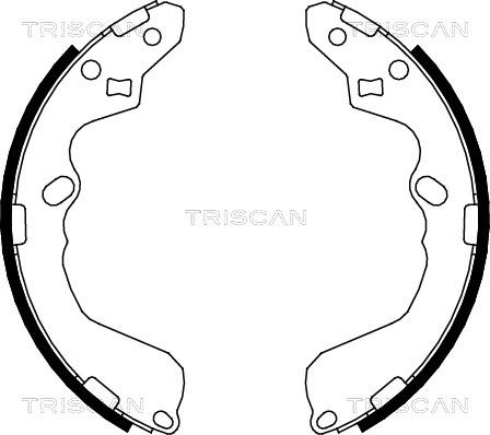 Triscan 8100 50002 - Комплект гальм, барабанний механізм avtolavka.club