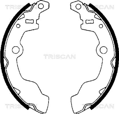 Triscan 8100 69002 - Комплект гальм, барабанний механізм avtolavka.club